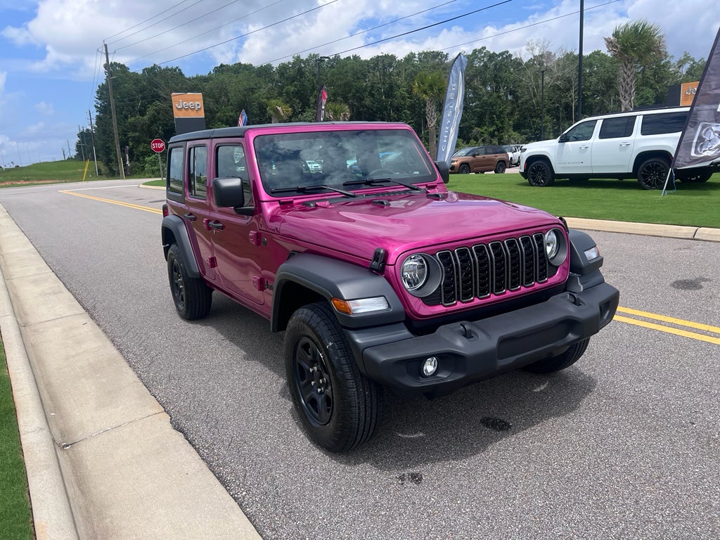 2026 Jeep Wrangler WRANGLER 4-DOOR SPORT in Tuscadero Pearlcoat — front three-quarter view