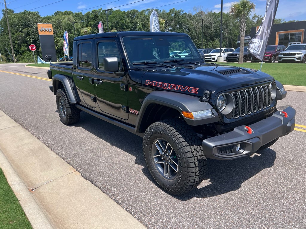 2026 Jeep Gladiator GLADIATOR MOJAVE 4X4 in Black Clear-Coat Exterior Paint — front three-quarter view
