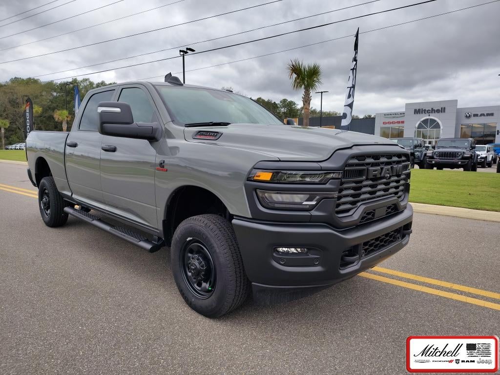 2026 RAM 2500 RAM 2500 TRADESMAN CREW CAB 4X4 6'4' BOX in Ceramic Gray Clear-Coat Exterior Paint — front three-quarter view