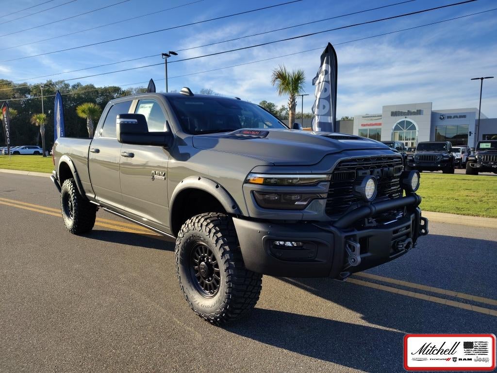 2026 RAM 2500 RAM 2500 LARAMIE CREW CAB 4X4 6'4' BOX in Ceramic Gray Clear-Coat Exterior Paint — front three-quarter view