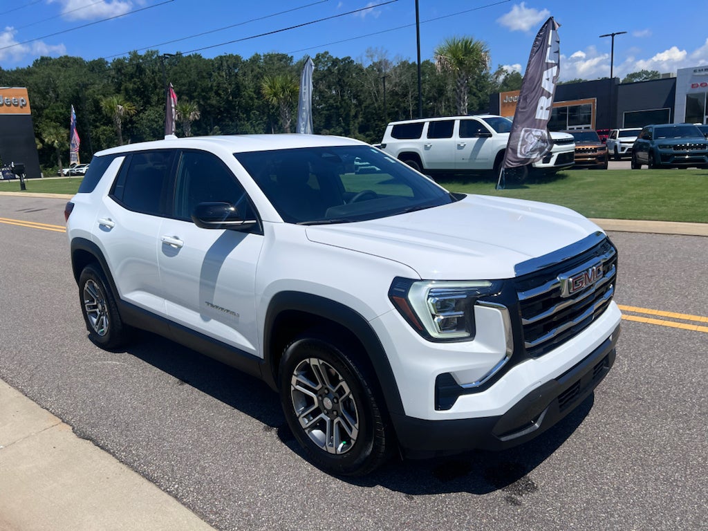 2025 GMC Terrain AWD Elevation in Summit White — front three-quarter view